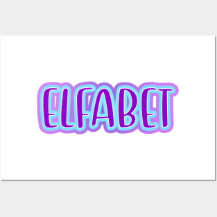 Elfabet Posters and Art